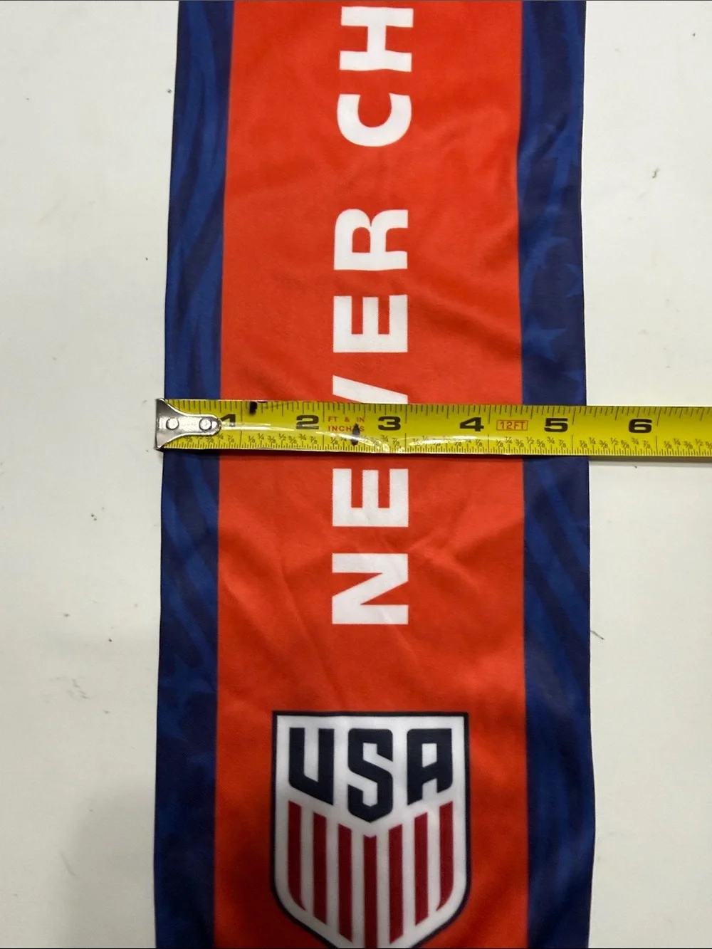 USA Mint Red and Navy Soccer Scarf